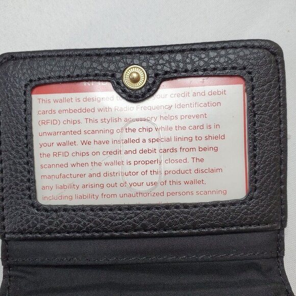 Relic Mens Bifold Wallet Card Holder Black & Brown Leather RFID-Blocking - Picture 4 of 8